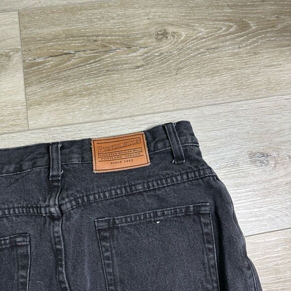 Pendleton Women’s Black Straight Leg Cotton Denim Jeans‎ Size 8P - Picture 3 of 5